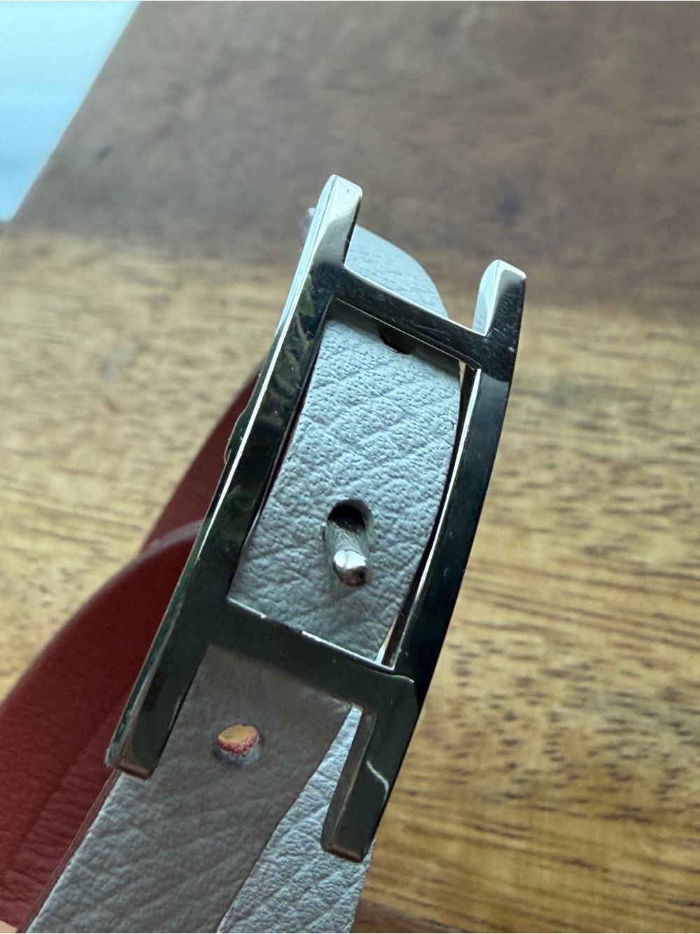 Hermes Behapi Double Tour bracelet in White - Picture 4 of 6